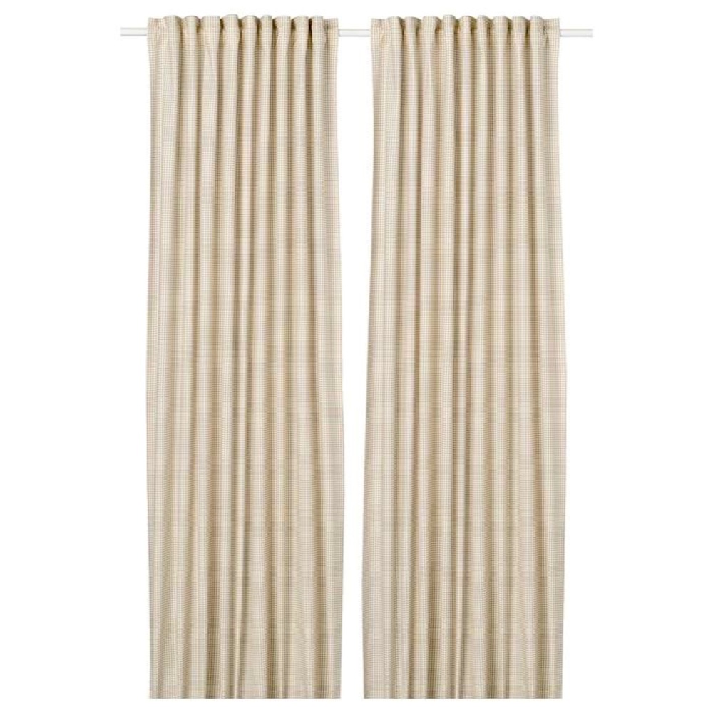 IKEA | 4 Houndstooth Curtain Panels